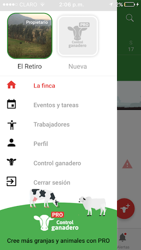 Android application Control Ganadero screenshort