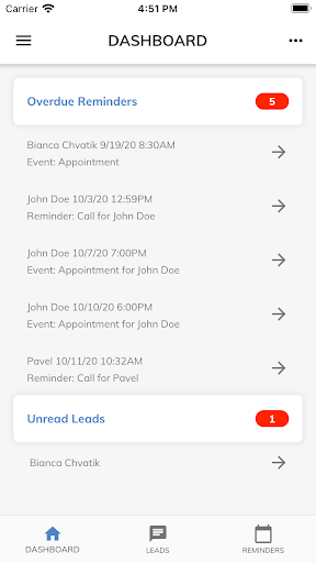 Leverage Agent App Screen 2