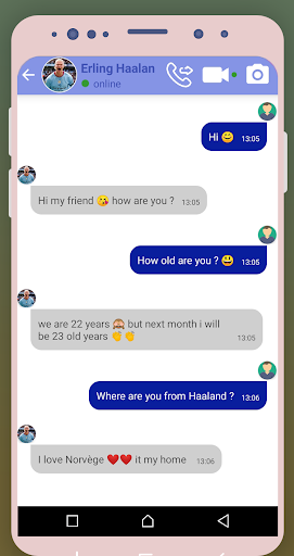 Fake Call & Chat With Haaland Screen 3