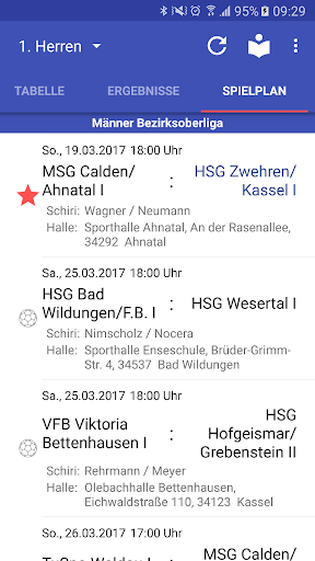 HSG Zwehren/Kassel Screen 2