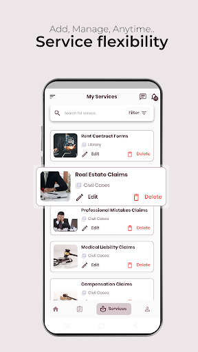 Lawyer Gates: Service Provider Screen 3