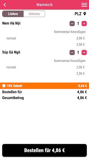 Sushi Bar Lieferservice Screen 3