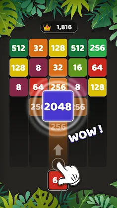 X2 Numbers - 2048 Merge Blocks - Screenshot 3