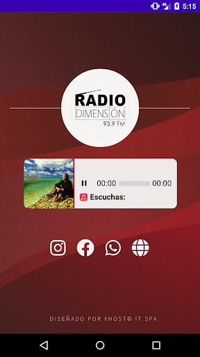 Android application Radio Dimensión FM screenshort