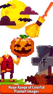 Halloween Pixel Art:Paint by Number, Coloring Book Screenshot