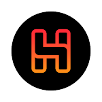 Cover Image of ดาวน์โหลด Horux Black - Round Icon Pack  APK