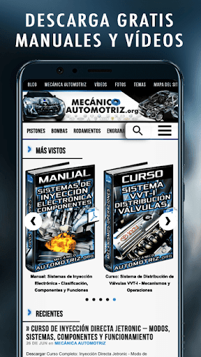 Android application Mecánica Automotriz screenshort