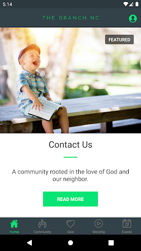 Android application The Branch NC screenshort