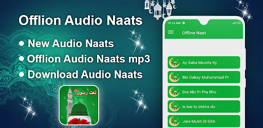 Android application Audio Naat Offline-audio naats screenshort
