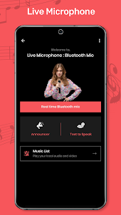 Live Bluetooth Microphone: Mic
