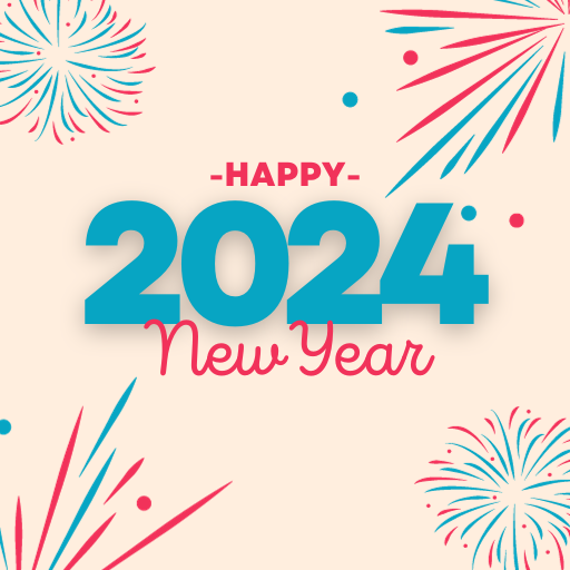 happy new year cards 2024 Laai af op Windows