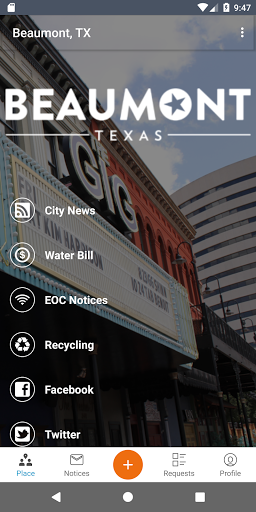 Android application Beaumont 311 screenshort