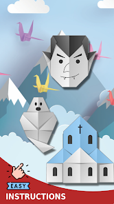 Screenshot 7 Origami : Halloween Papercraft android