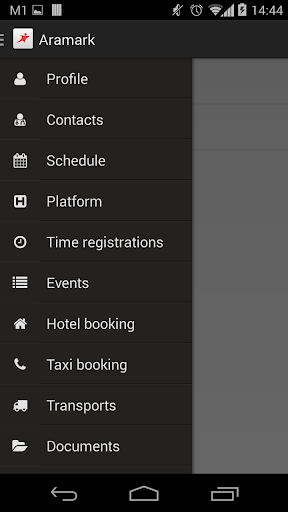 Android application Aramark DK screenshort
