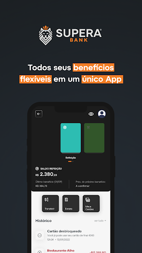 Android application Supera Bank screenshort
