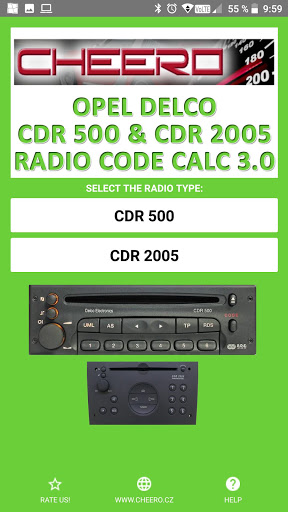 Android application RADIO CODE for OPEL DELCO 500 screenshort
