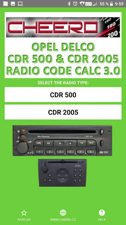 RADIO CODE for OPEL DELCO 500 - 5.0.2 - (Android)