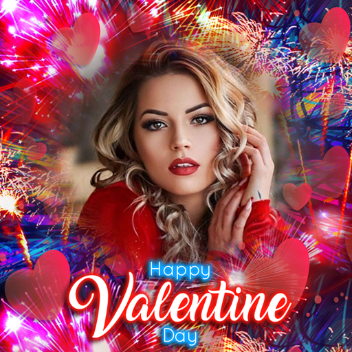 Valentine day photo frame 2024 logo