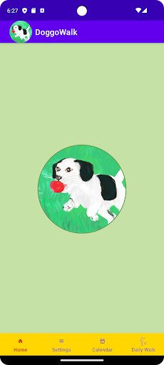 Android application DoggoWalk screenshort