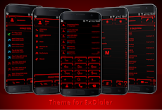 Theme for ExDialer Neon Redのおすすめ画像1