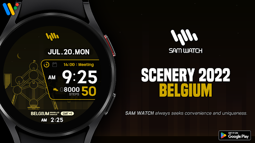 Android application SamWatch Scenery 2022 Belgium screenshort