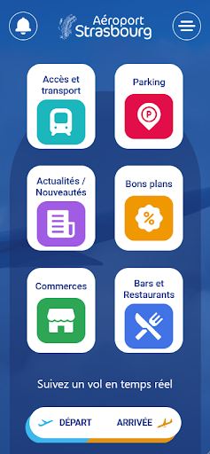 Android application Aéroport Strasbourg screenshort