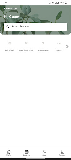 Android application Ananya Spa screenshort
