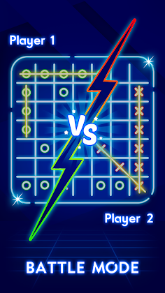 Tic Tac Toe Glow - Xs and Os - Screenshot 1