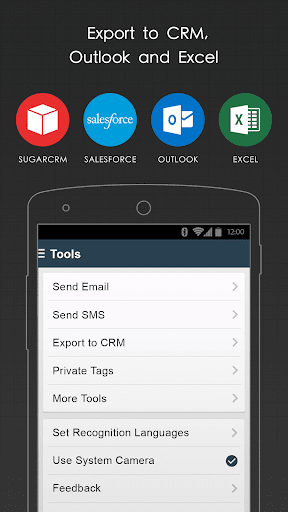 Screenshot of CamCard Business