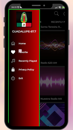 Android application Radio Guadalupe 87.7 FM screenshort