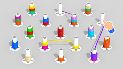 Игра Сортировка цветов веревки poster 21