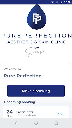 Android application Pure Perfection screenshort