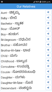 English To Kannada - Words, Meanings, Sentences in Kannda, English, Hindi:  Kannada word Kudi means Drink