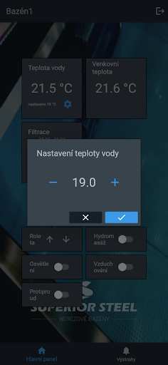 POOL CONTROL Screen 2