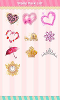 screenshot of Stamp Pack: Princess Glitter