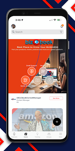 Android application bizCbook screenshort