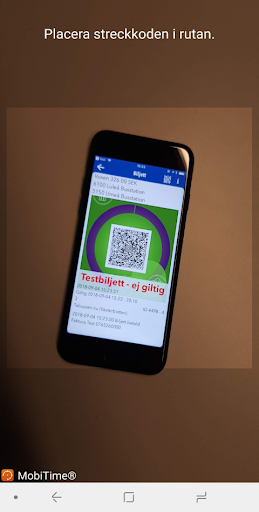 Android application MobiTime Ticket Scanner screenshort
