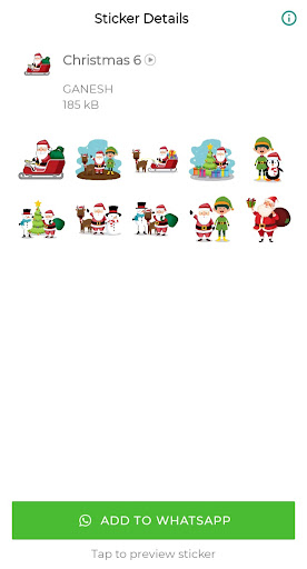 Christmas Stickers Screen 3