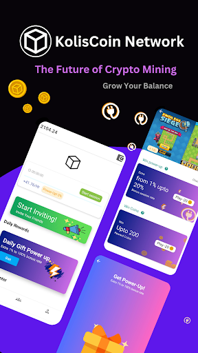 Android application Kolis Network - Cloud Mining screenshort