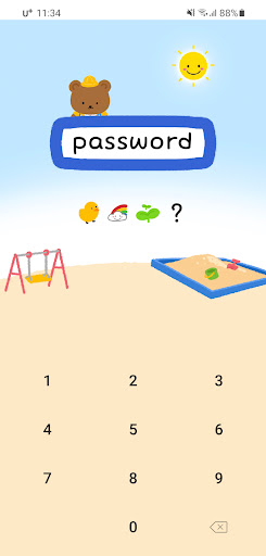 Android application [SSOM]kindergardengom2_TALK screenshort