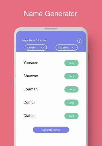 Unique Name Generator