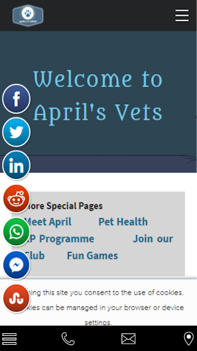 Android application April's Vets screenshort