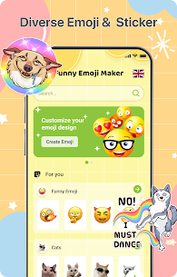 تطبيق صانع الرموز التعبيرية المضحكة – إنشاء إيموجي مخصص بسهولة 2