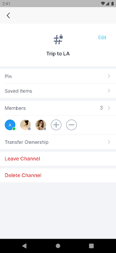 Android application VoceChat screenshort