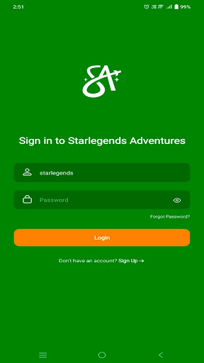 Android application Starlegends Adventures App screenshort