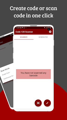 code 128 barcode scanner Screen 2