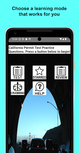 Android application CA Permit Test Practice screenshort
