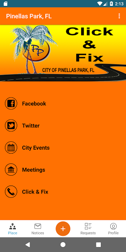 Android application Pinellas Park Click & Fix screenshort