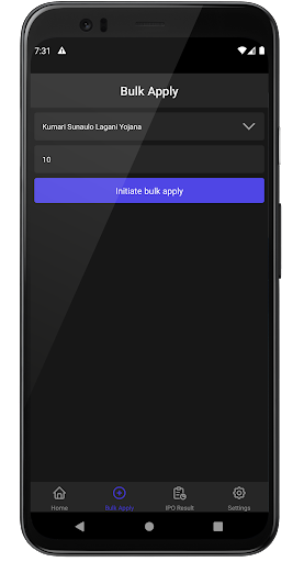 Hamro Share - Bulk IPO Applier Screen 2