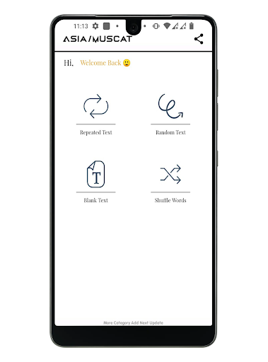 Android application Text Repeater- Repeat Text 20K screenshort